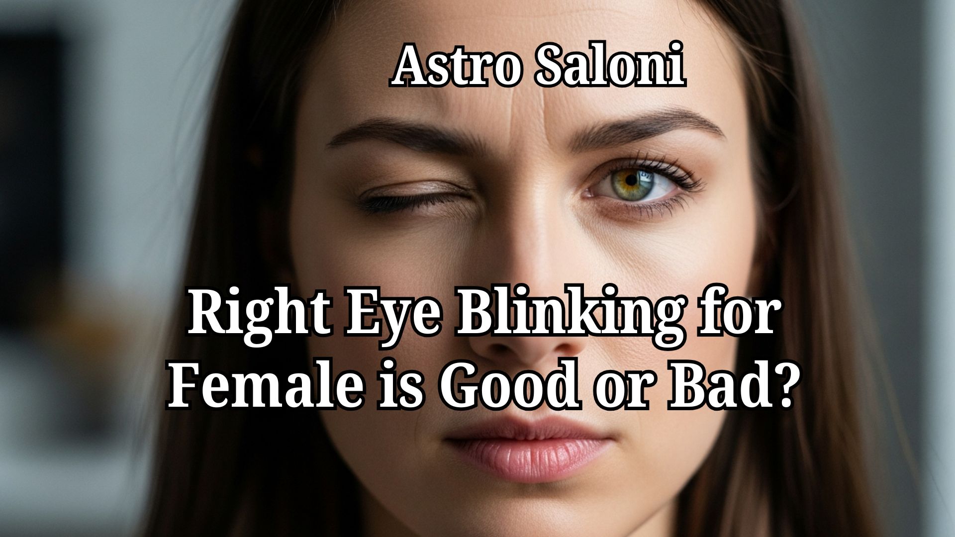 Right Eye Blinking for Female: Good or Bad Meaning in Astrology